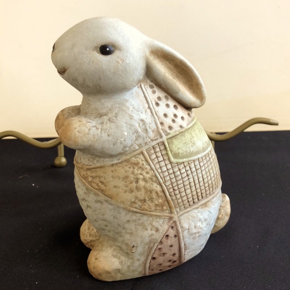 Other - Rabbit Standing Statue Pottery Home Decor